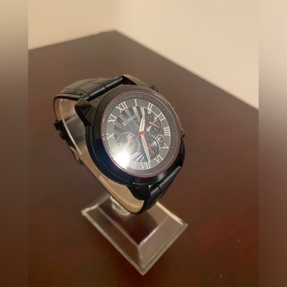 Brand new black face Roman Dials men's Curren fashion watch - Picture 5 of 5